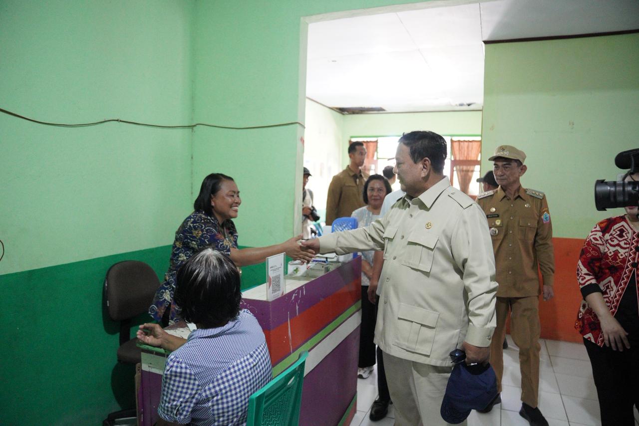 Dari Filipina Prabowo Langsung ke Pulau Miangas untuk Cek Fasilitas Kesehatan Masyarakat